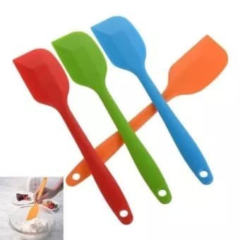 Spatula Silikon Food Grade Alat Masak Tahan Panas Sutil Anti Lengket alat baking anti panas