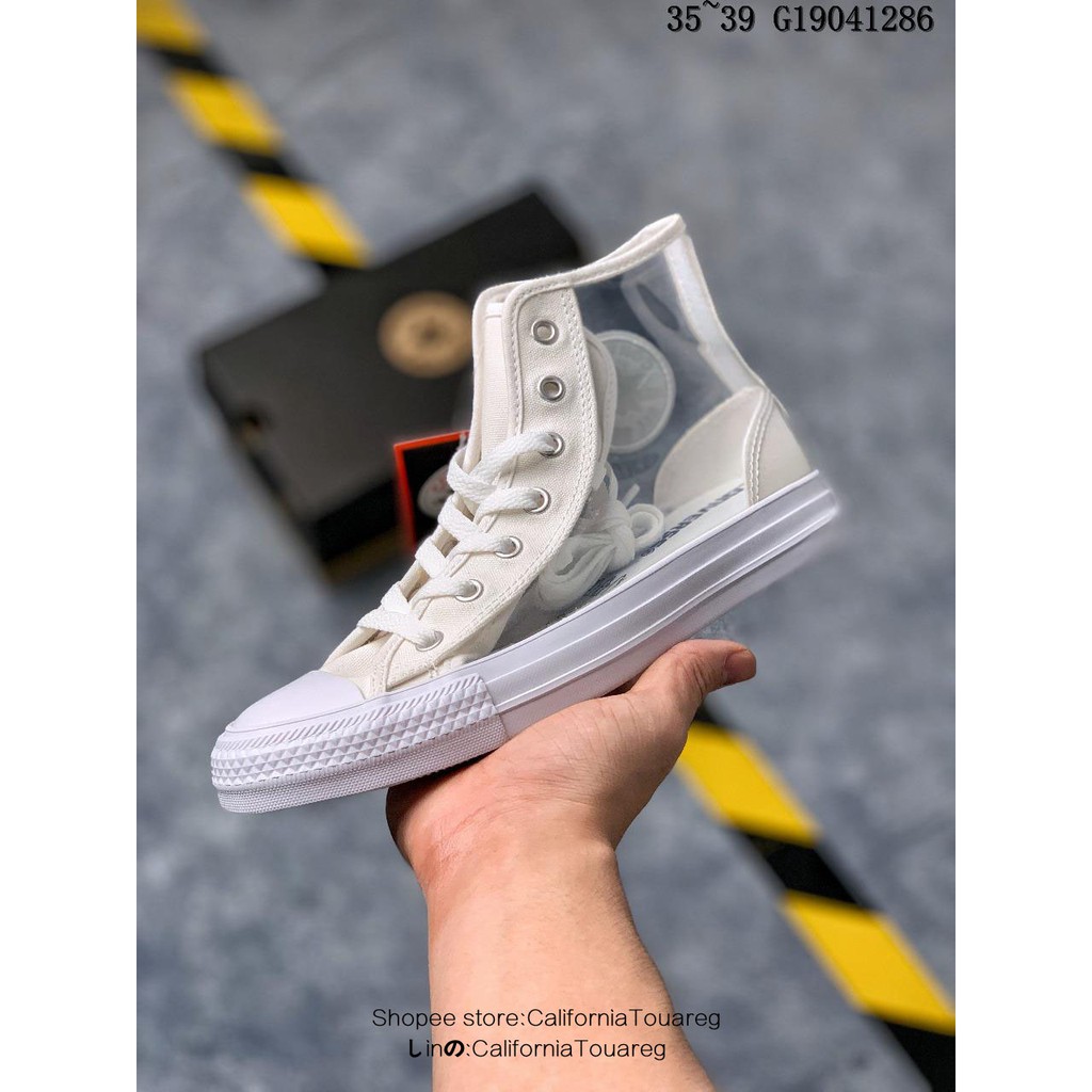 converse all star light clear material hi