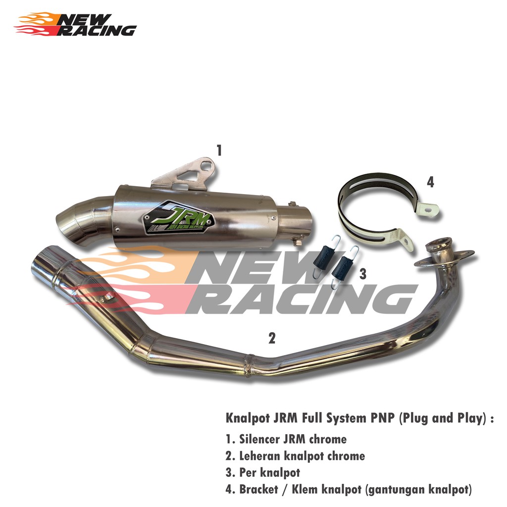 Knalpot racing JRM buat all matic Mio sporty beat Vario dll