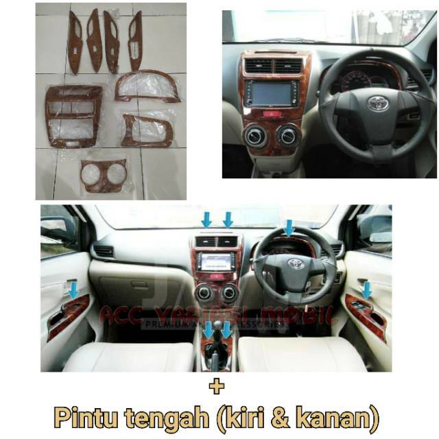 Panel Wood Panel Kayu All New Avanza