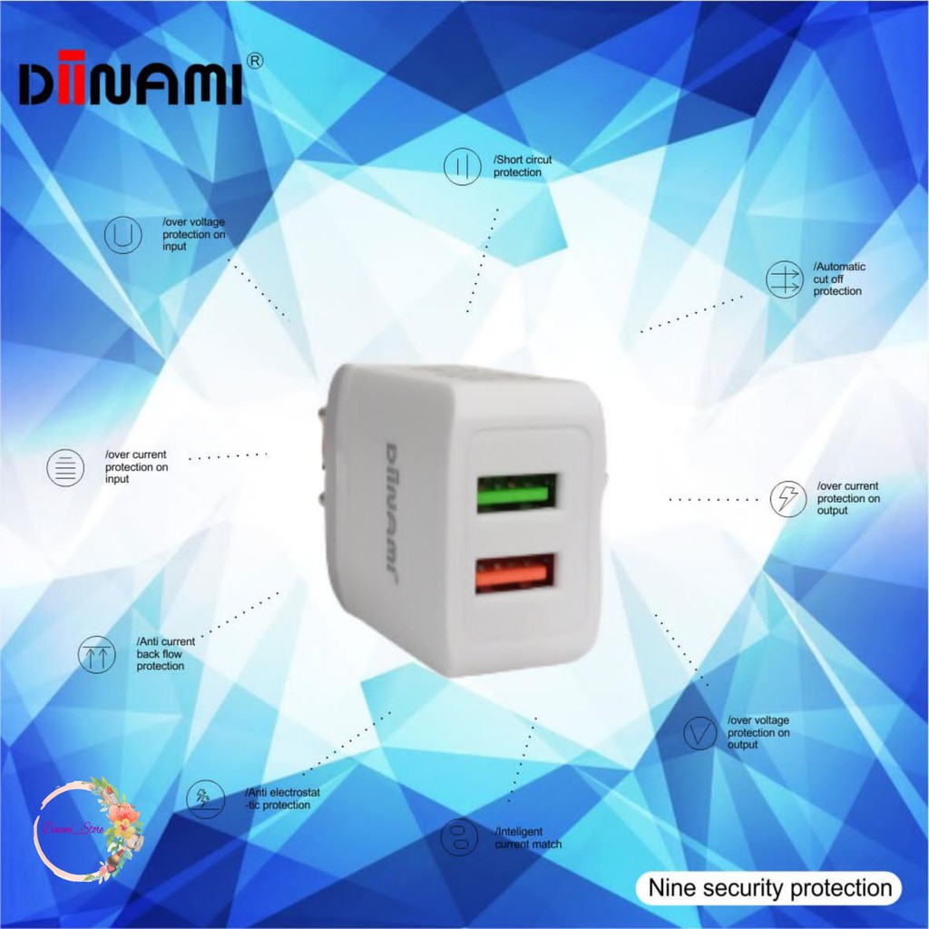 BM049 Batok Cashan diinami fast charging 2usb 2.4A original DST1794