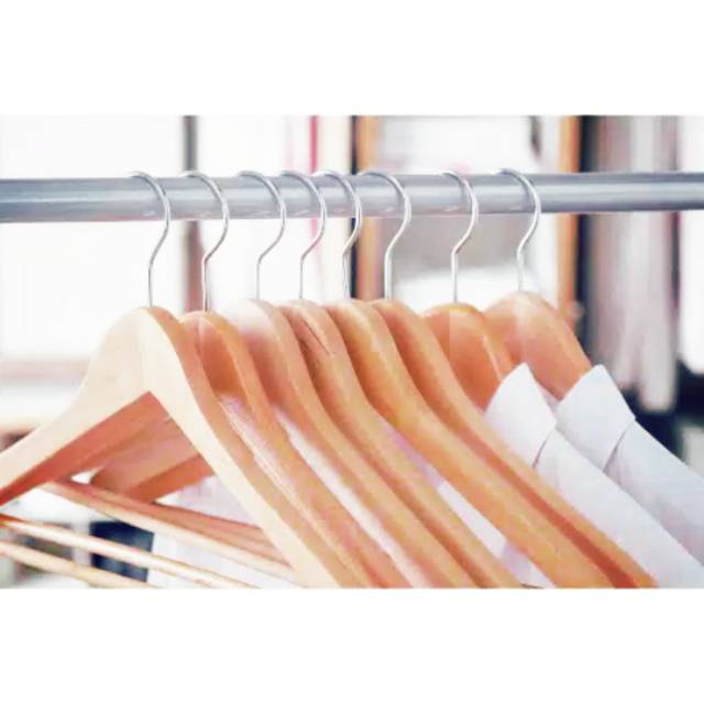 5 Pcs Gantungan Baju / Gantungan Pakaian Kayu IKEA OriginaL