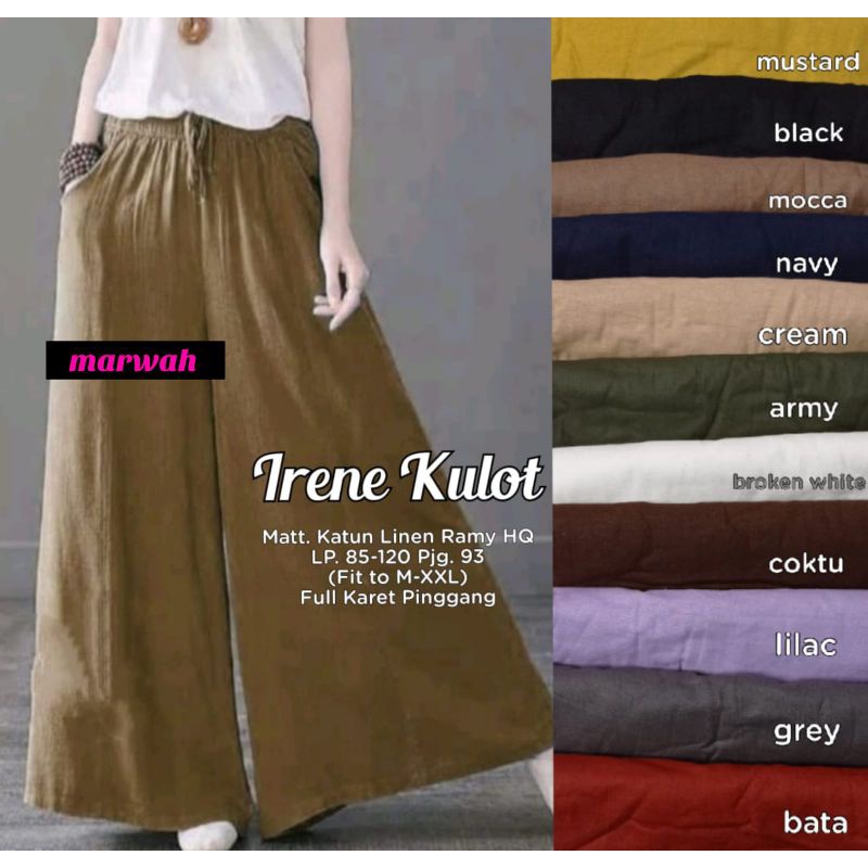 irene kulot warna broken white