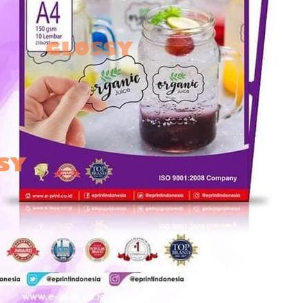 

➽ EPRINT Sticker Transparan 150 gsm ➩