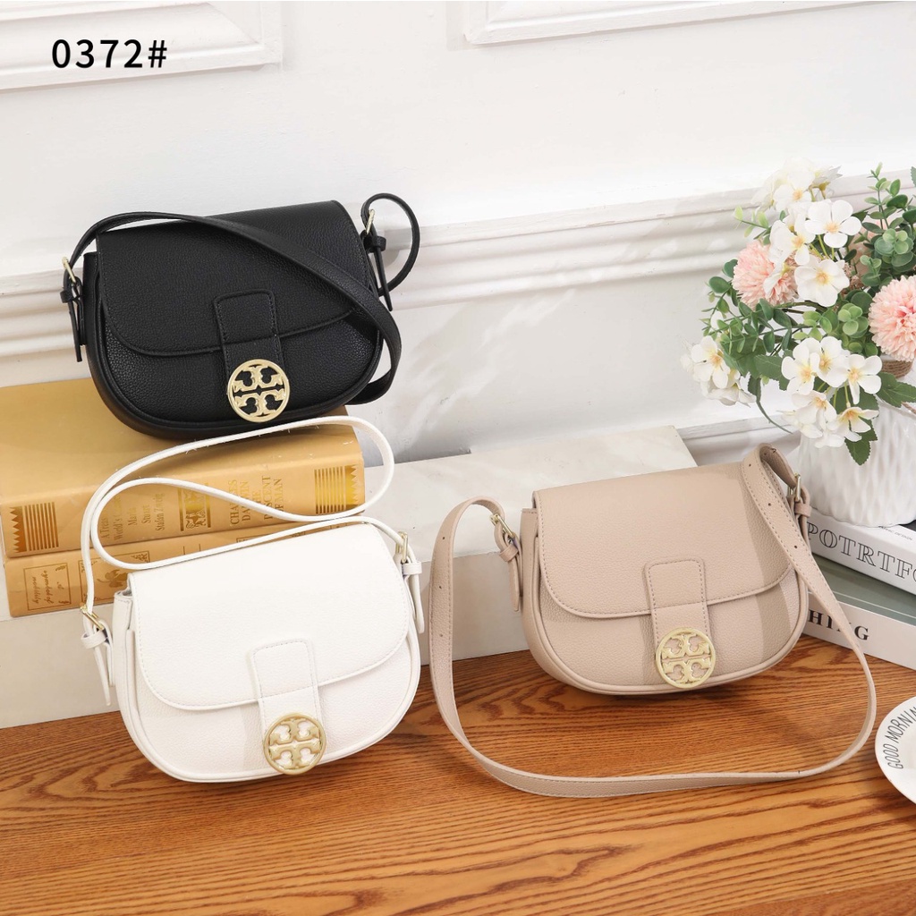 TB  Leather Crossbody Bag 0372