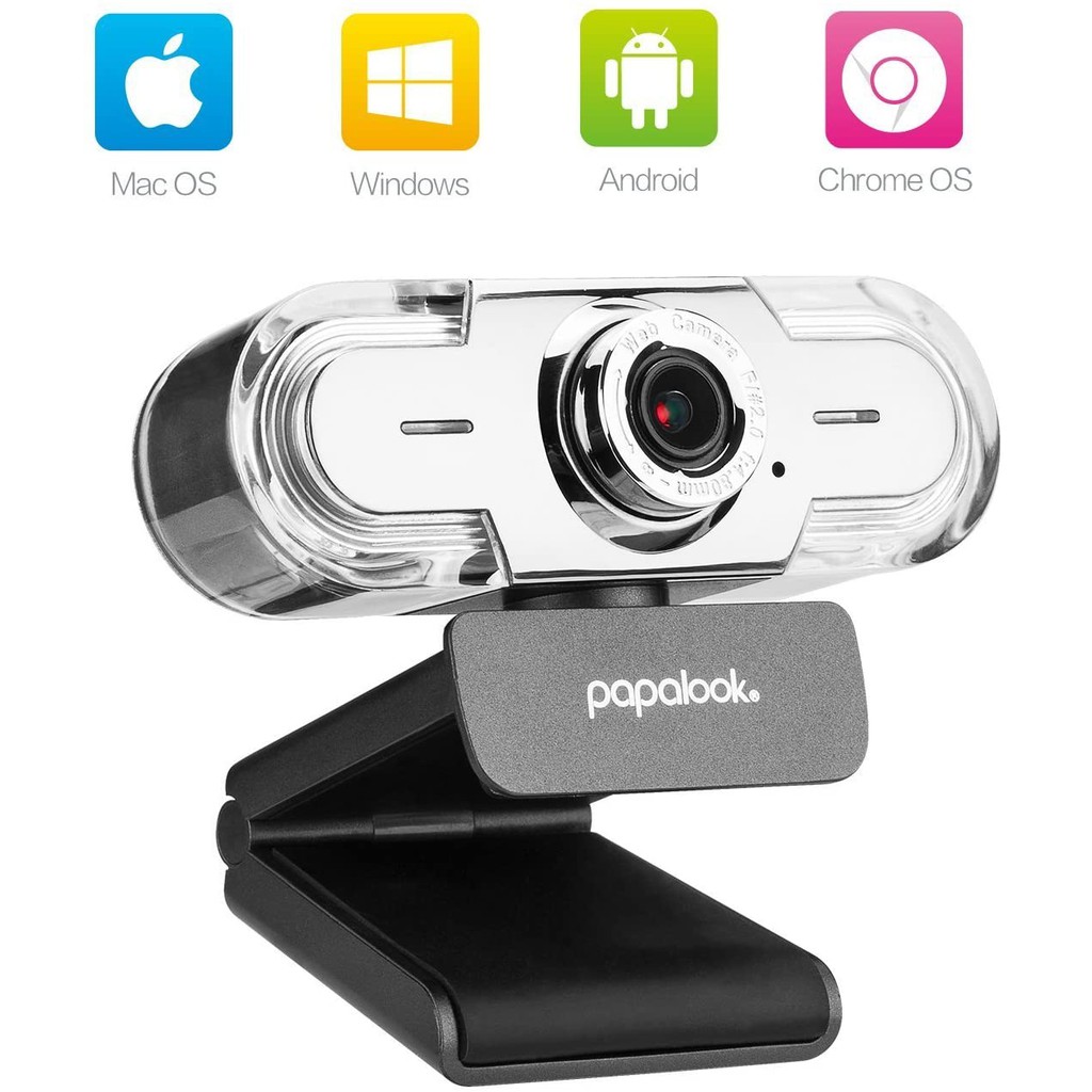 Webcam papalook 1080p 10-30 fps with microphone pa452 pro - Pc web camera hd