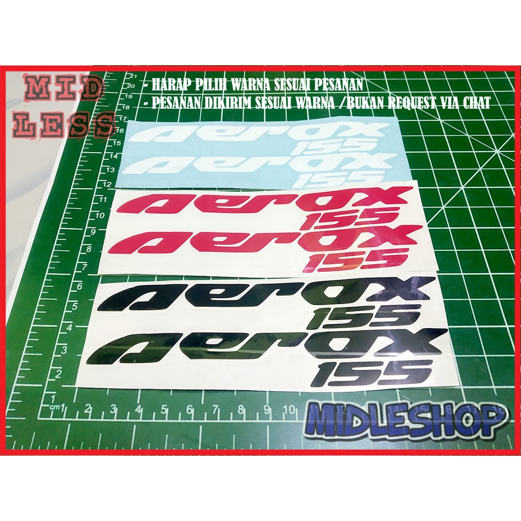 Stiker Motor/Cutting Stiker Motor Vinyl Logo Isi 2 Aerox 155