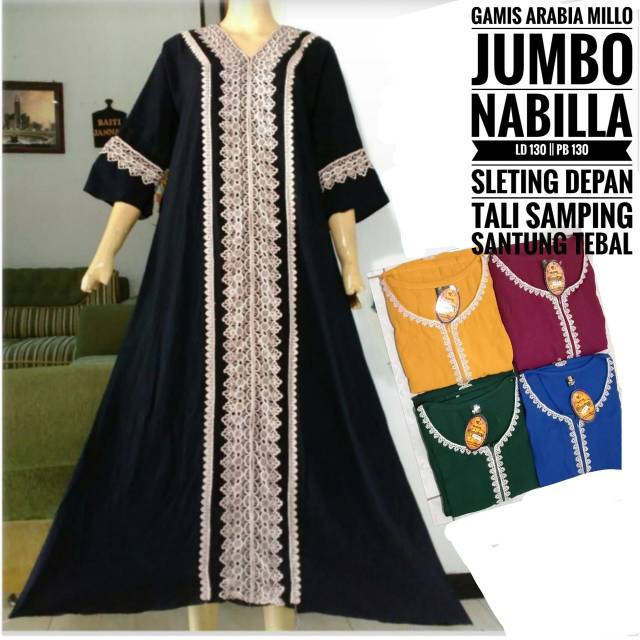 Gamis arabian nabilla JUMBO