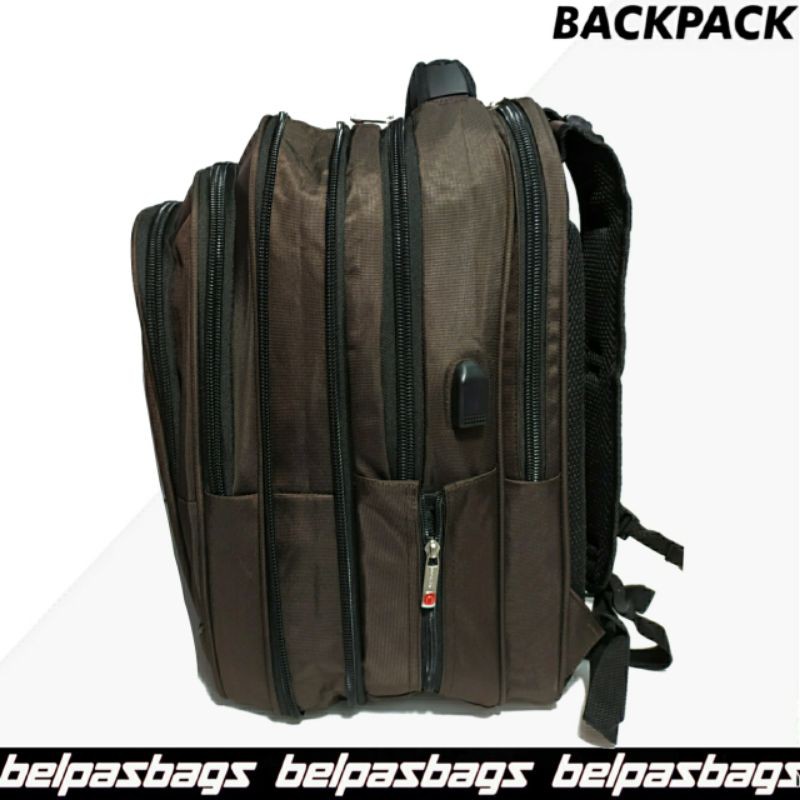 POLO CLASSIC RANSEL LAPTOP BACKPACK EXSPANDING 18 INCHI USB