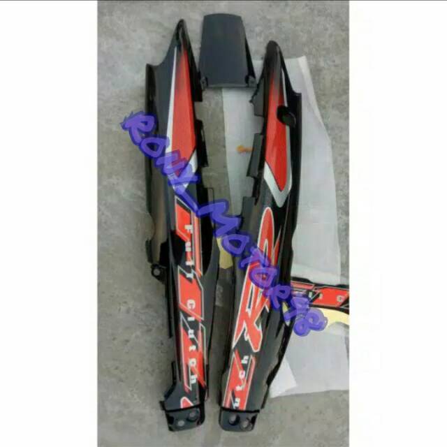 Cover body samping F1ZR hitam L/R plus striping