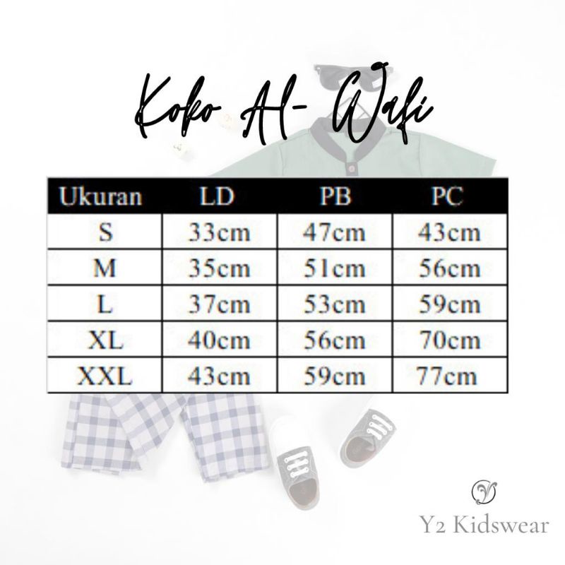 Koko Sarcel Al-Wafi Best Product Y2 Original Setelan Celana Sarung Tanpa Peci