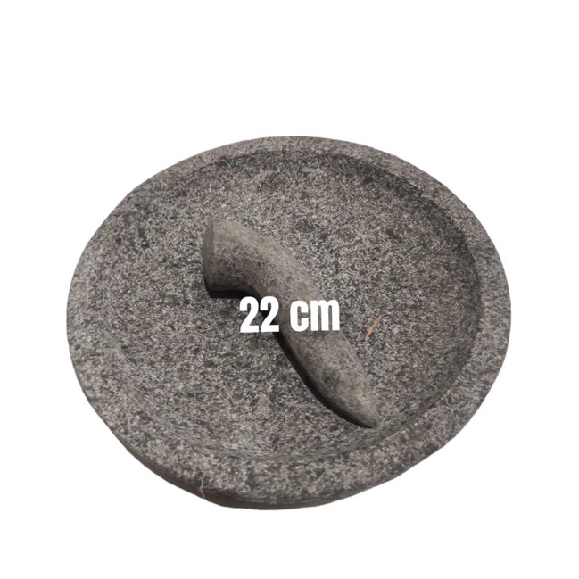 Cobek Batu Bubut/Cobek Batu Asli