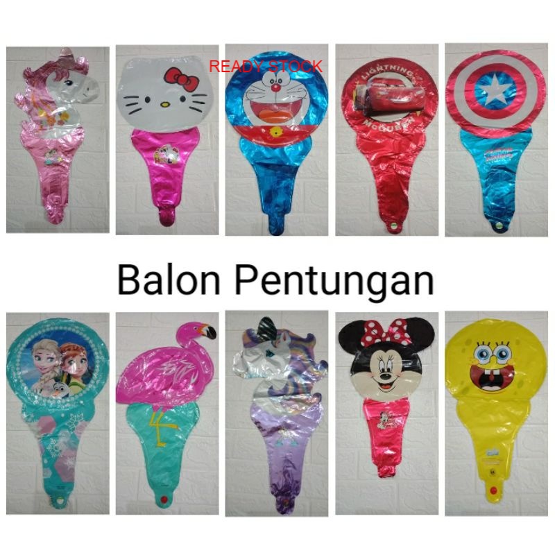 Balon pentungan Tongkat tangan kartun / pentungan balon karakter murah