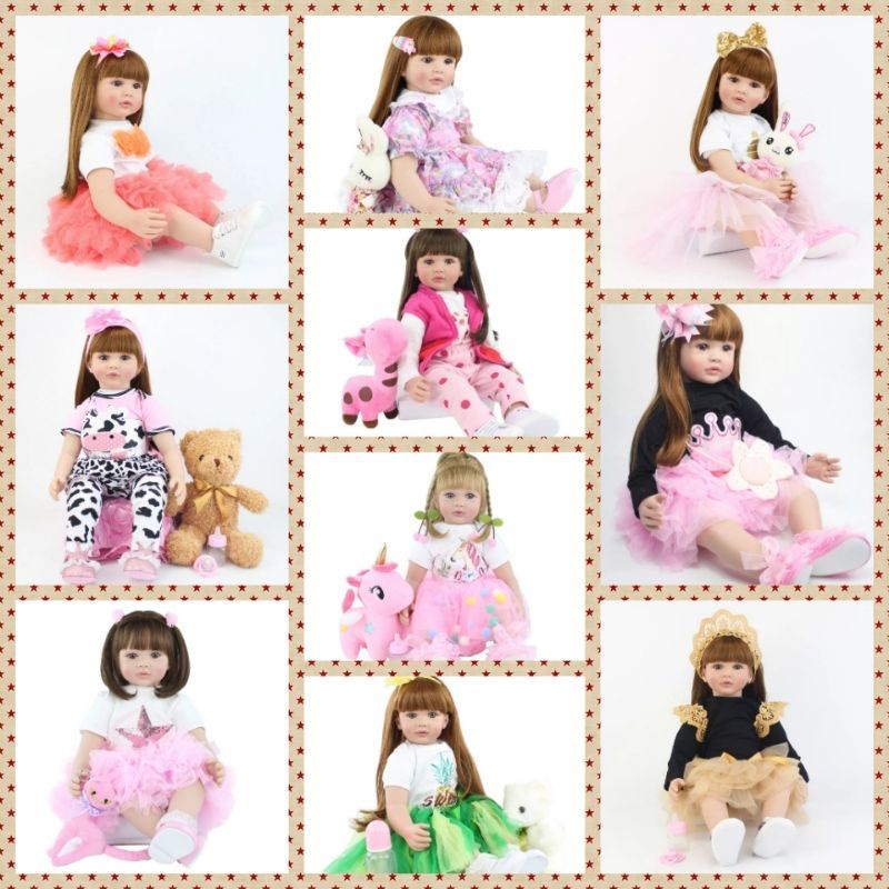 Ready Boneka Bayi Silikon Reborn Realistis Premium Original 60 cm