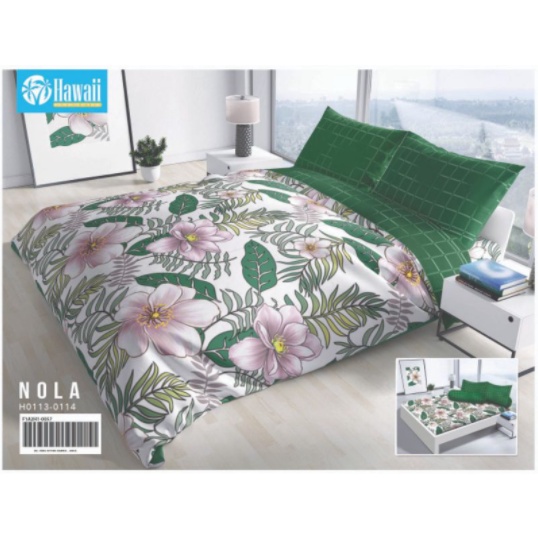 ❤ IJN ❤ NEW BEDCOVER HAWAI COMFORTER BED COVER SAJA HALUS TIDAK LUNTUR KING SIZE