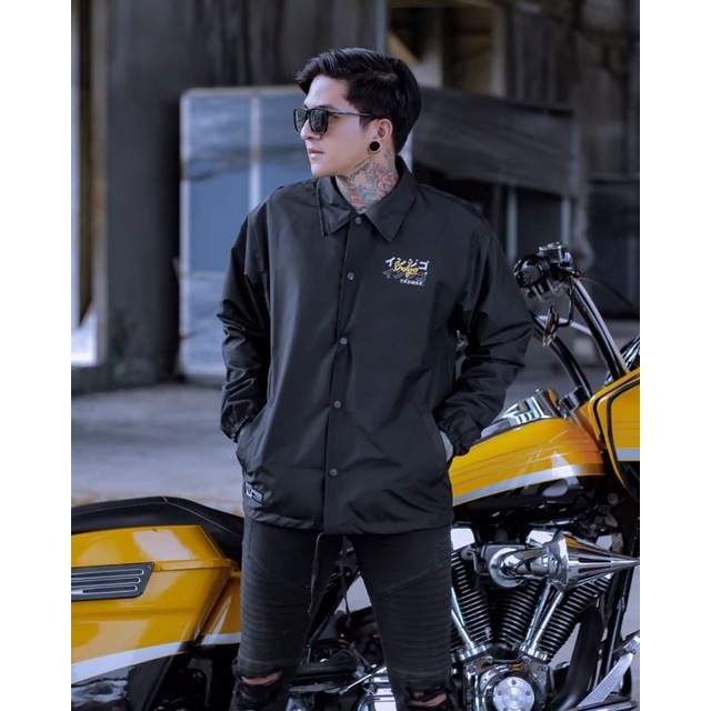 Jaket Coach Indigo/Jaket Parasut/Jaket Pria/Jaket Kekinian