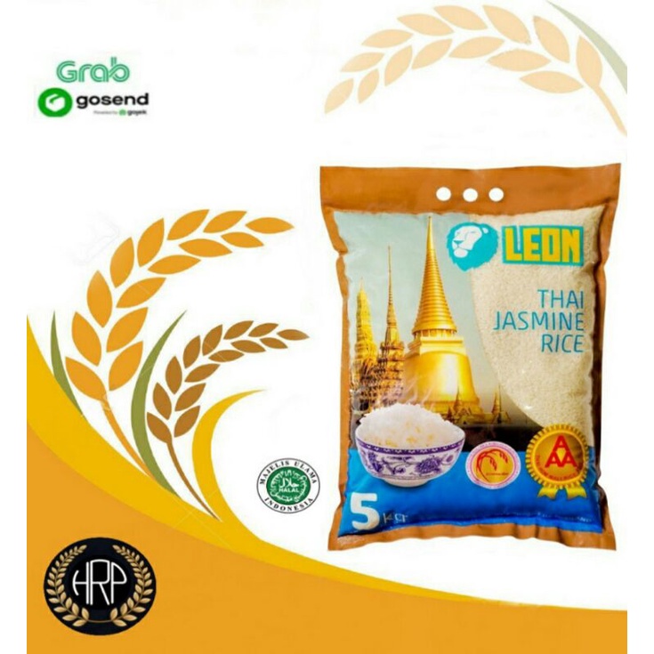 

Beras Wangi Jasmine Thailand PREMIUM LEON 5kg - Premium Thai Jasmine Fragrant Rice 5kg