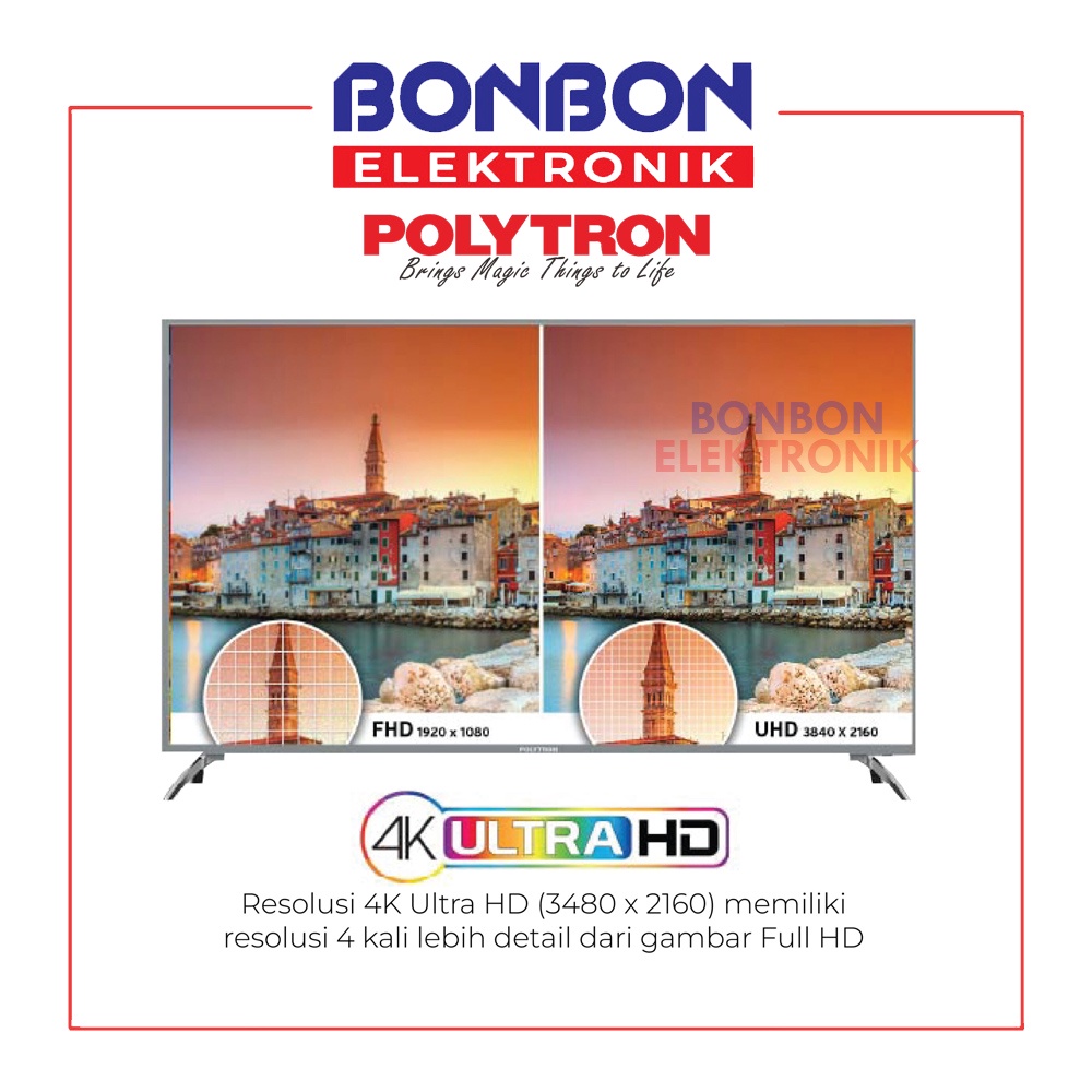 [PROMO] Polytron LED TV 55 Inch 4K UHD PLD 55US8850 DIGITAL ULTRA HD