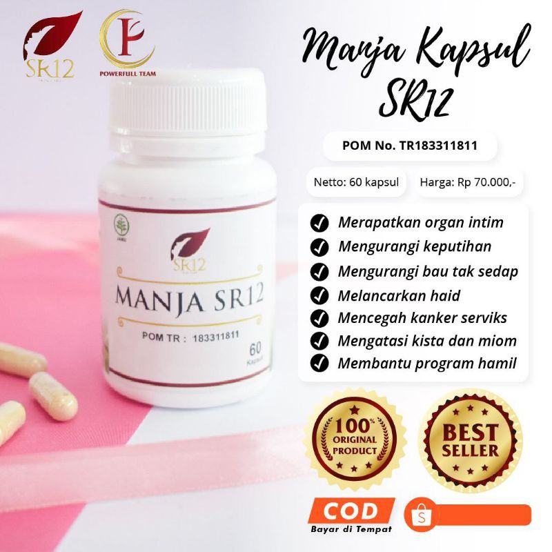 MANJAKANI KAPSUL ATAU BUTIR OBAT NYERI HAID, keputihan, kista, miom, haid tidak lancar2