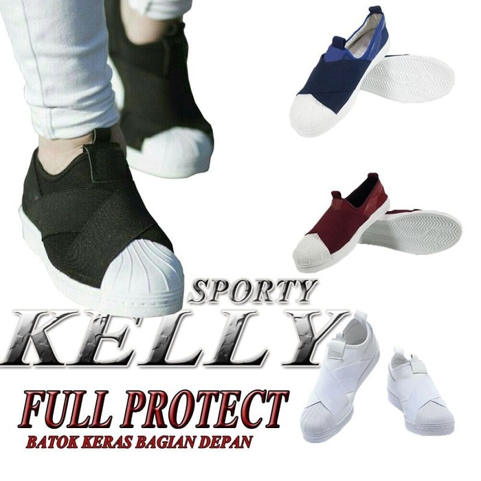 Sepatu Adidas Superstar Slipon Hitam / Sepatu Wanita Casual Sporty SELLER.