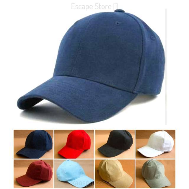 Topi Baseball Polos / Topi Distro Bahan Rafell Beludru