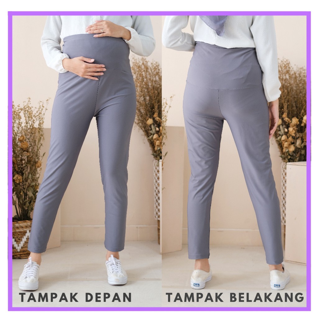 Momiasi - Celana Legging Ibu Hamil Leging Wanita Bumil Maternity Legging Jumbo Premium