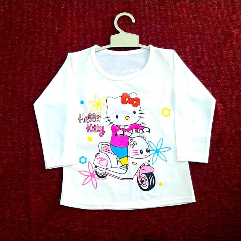 Baju anak perempuan Hello Kitty untuk umur 4-10Tahun