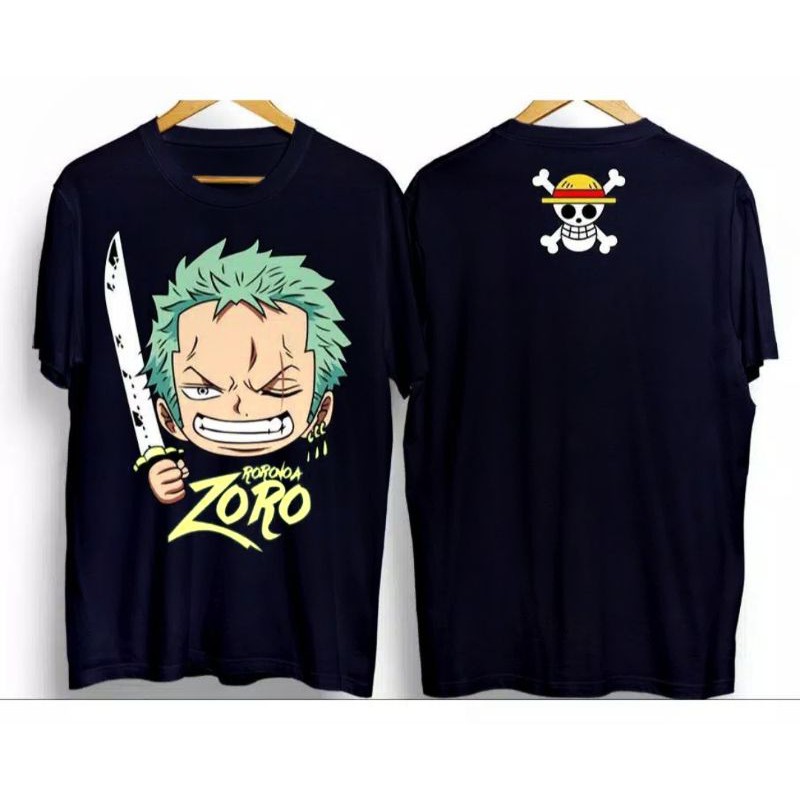 ( COD ) KAOS PRIA // ZORO ONE PIECE //KAOS DISTRO // PAKAIAN PRIA // KAOS MURAH