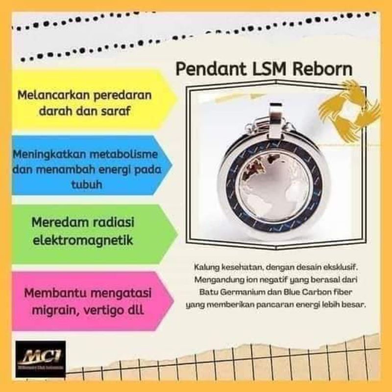 kalung kesehatan MCI ( reborn) original