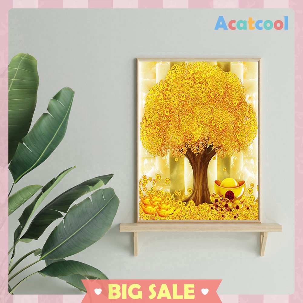 Money Tree Resin Diamond Painting 5D DIY Full Round Drill Rhinestone Mosaic