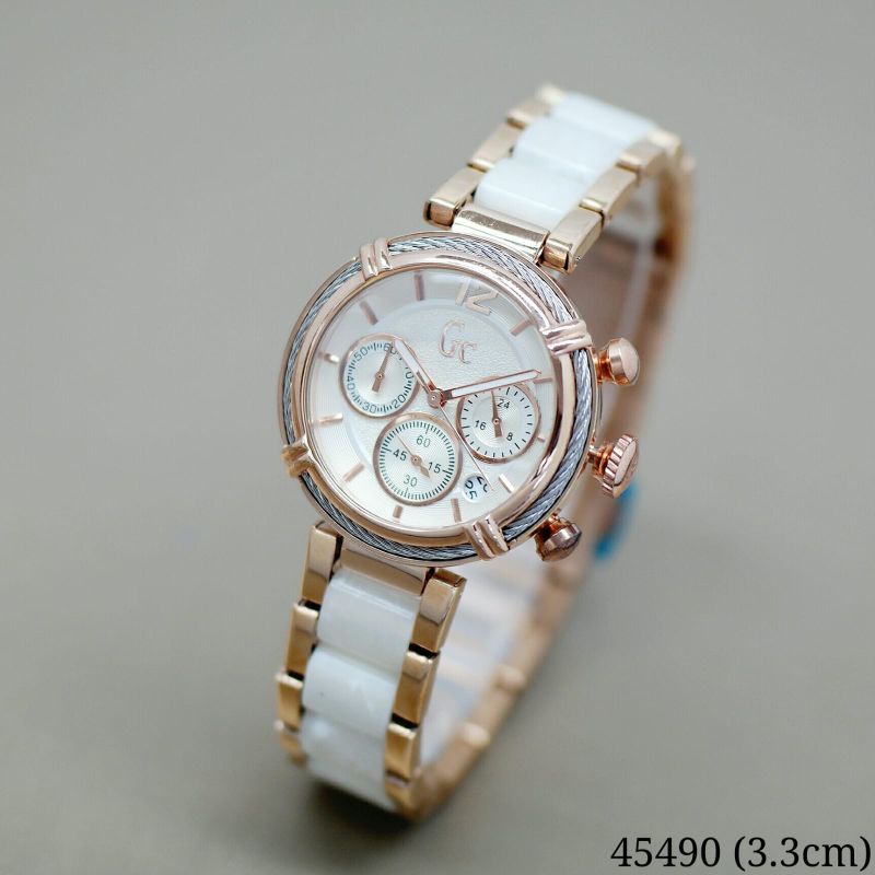 (BEST SELLER) JAM TANGAN WANITA GC 45490H CHRONO ON FREE BOX & BATERAI