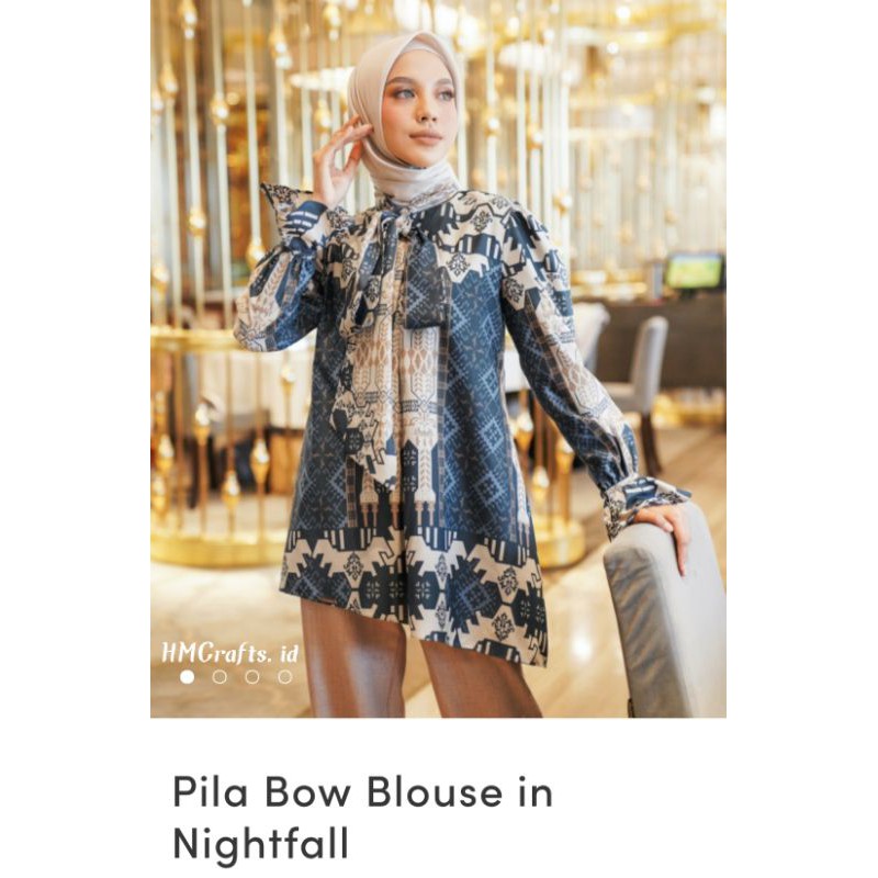 Pila Bow Blouse Klamby