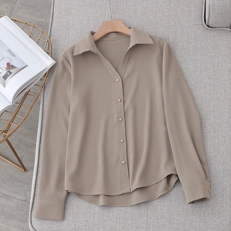 SUMMER SHIRT VOXY LADY BLOUSE / KEMEJA POLOS WANITA KOREAN STYLE