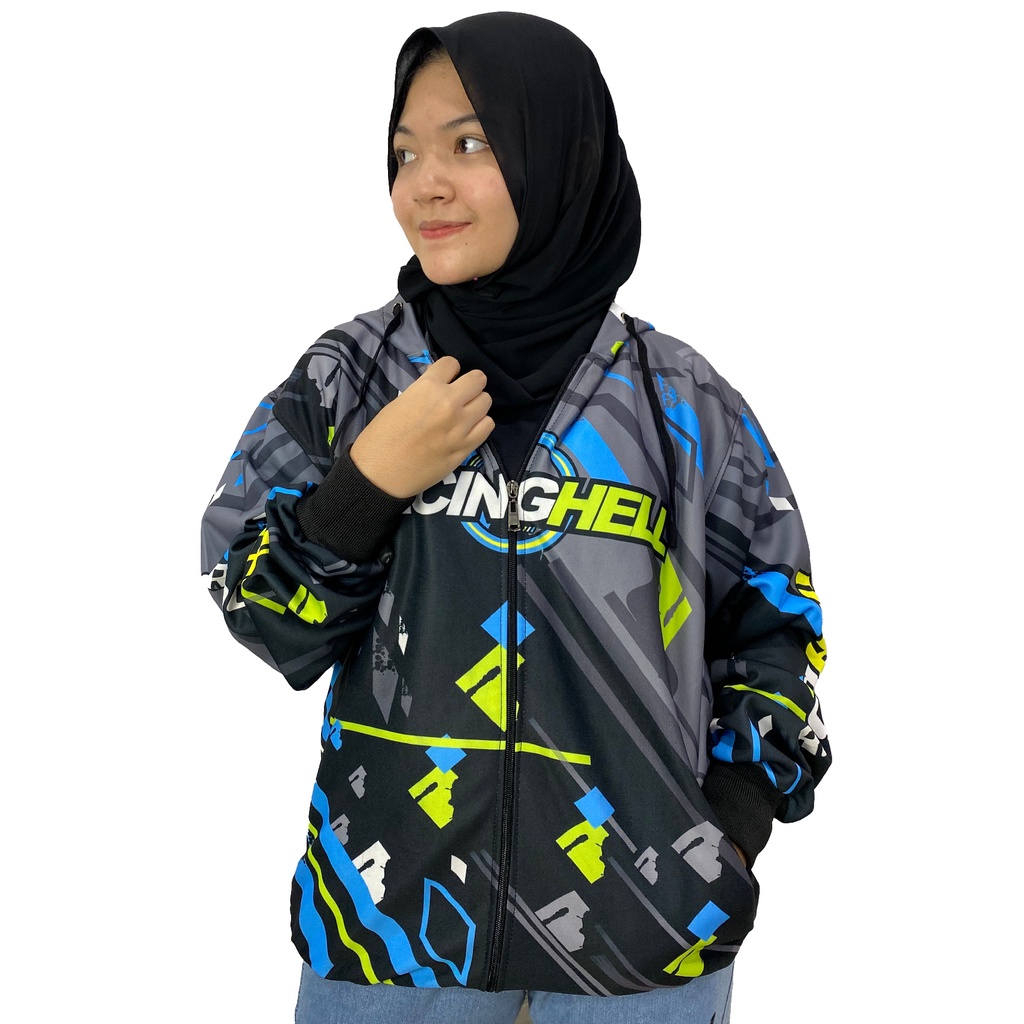 Jaket Racing Hell Balap Motor Pria Wanita II Jaket sunmori Racing Hell  II Size Jumbo