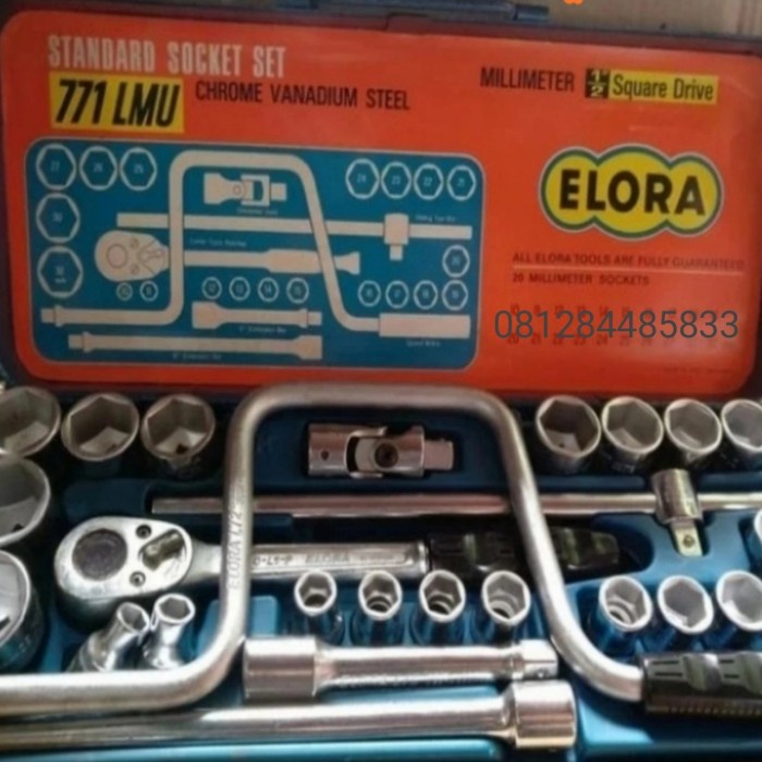 ELORA Kunci Sock Set 26 Pcs 1/2 Inch Socket Wrench Set Germany