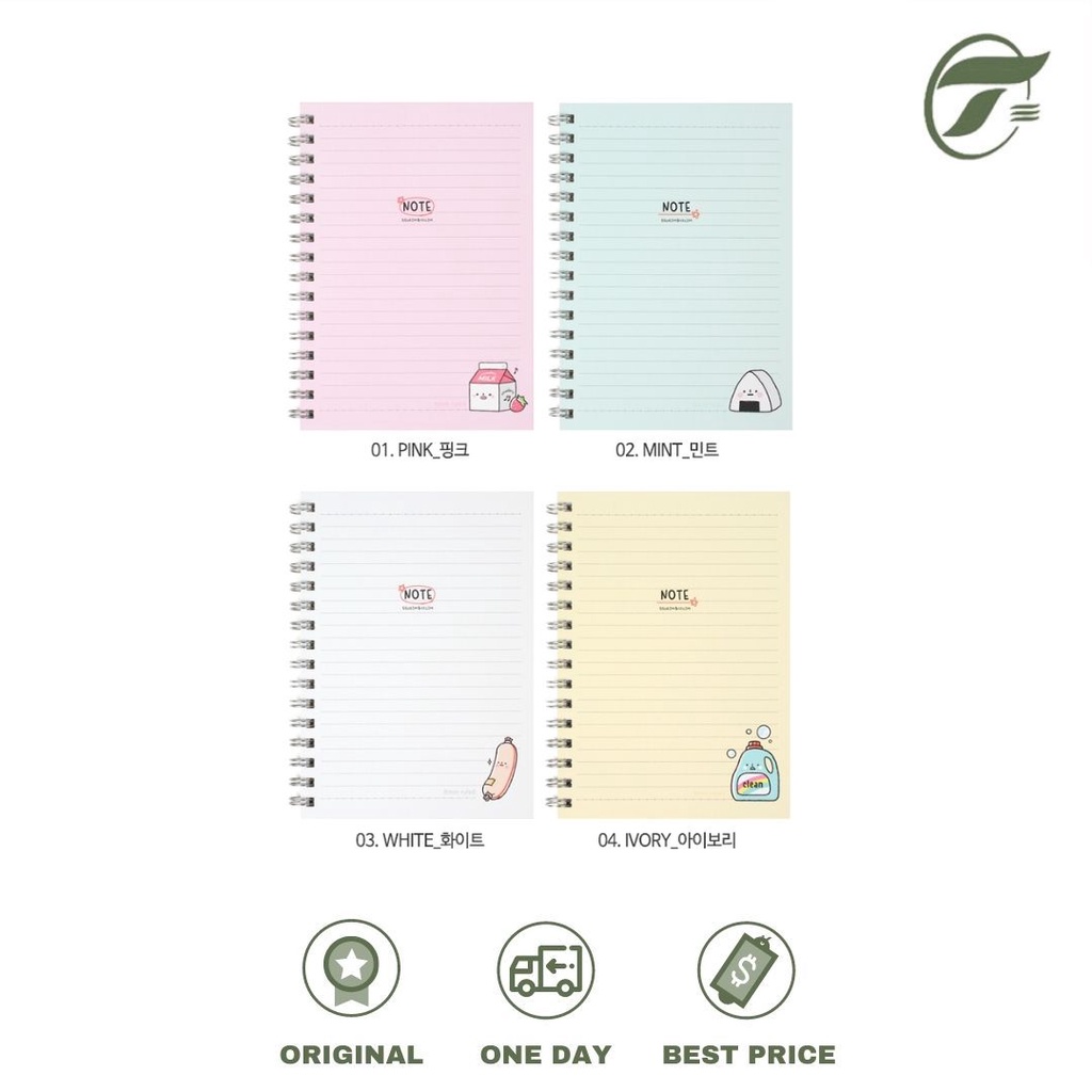 NOTE BOOK SPIRAL 3000 NO. SNC1-802 BANANA MILK/ICE CREAM SSUEIM & CCLIM 15X21