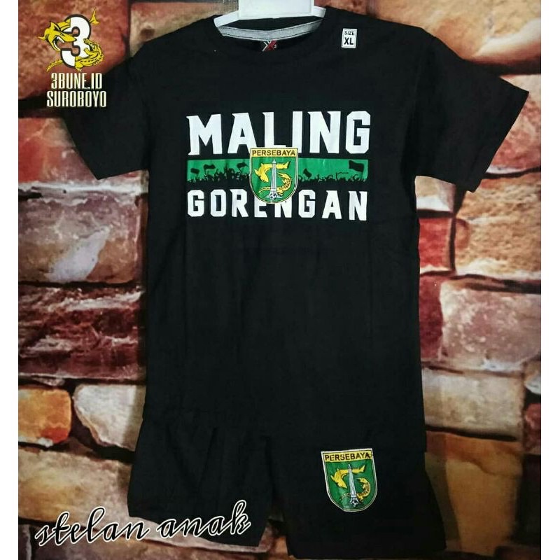 SETELAN KAOS PERSEBAYA BONEK ANAK KIDS BEST SELLER