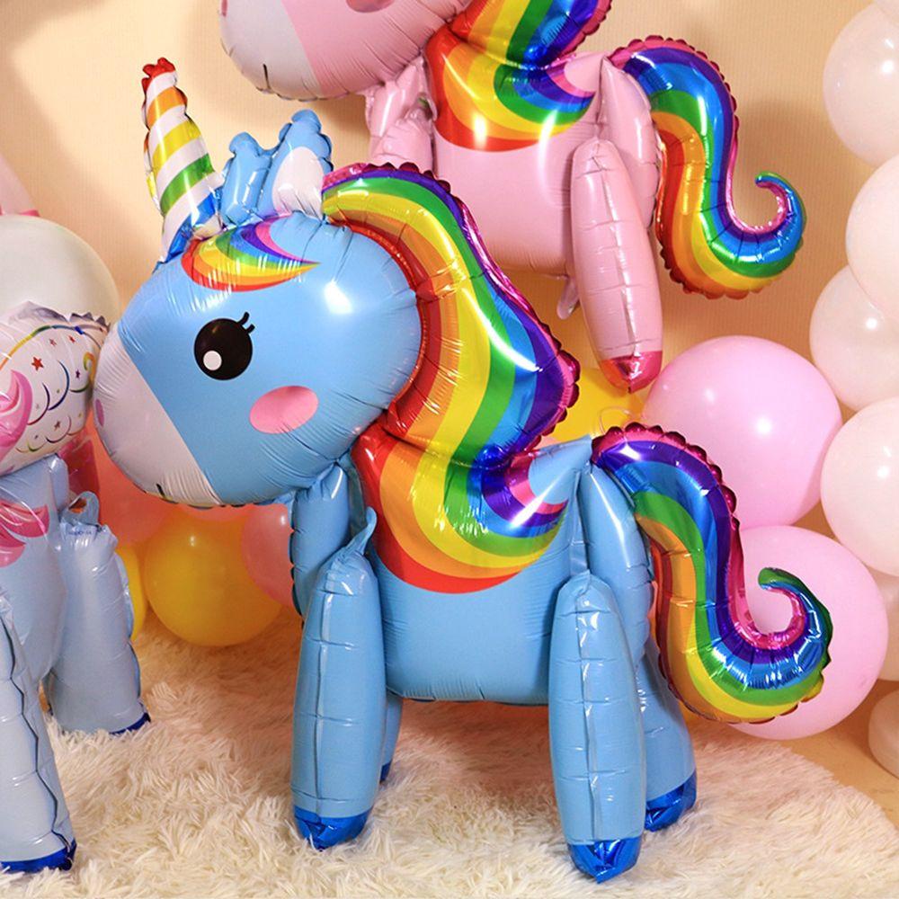 Suyo Unicorn Balon Lucu Berdiri Stereo Perlengkapan Pesta