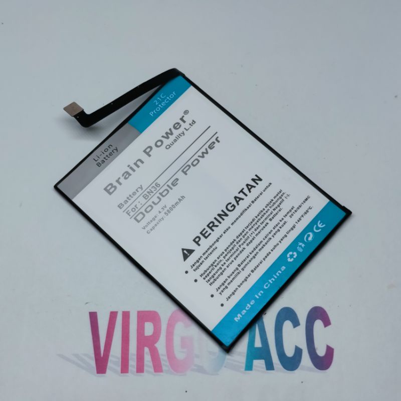 Baterai Batre Battery Xiaomi Mi 6X / Mi A2 BN36 BN-36 Double Power Battery Hp