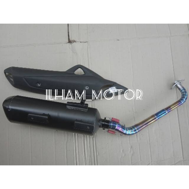 KNALPOT RACING BOBOKAN NMAX MODEL TSUKIGI PELANGI