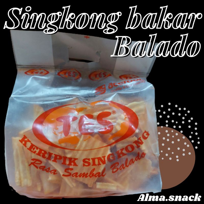 SINGKONG BAKAR BALADO TES 250gram PACKING / ALMA.SNACK