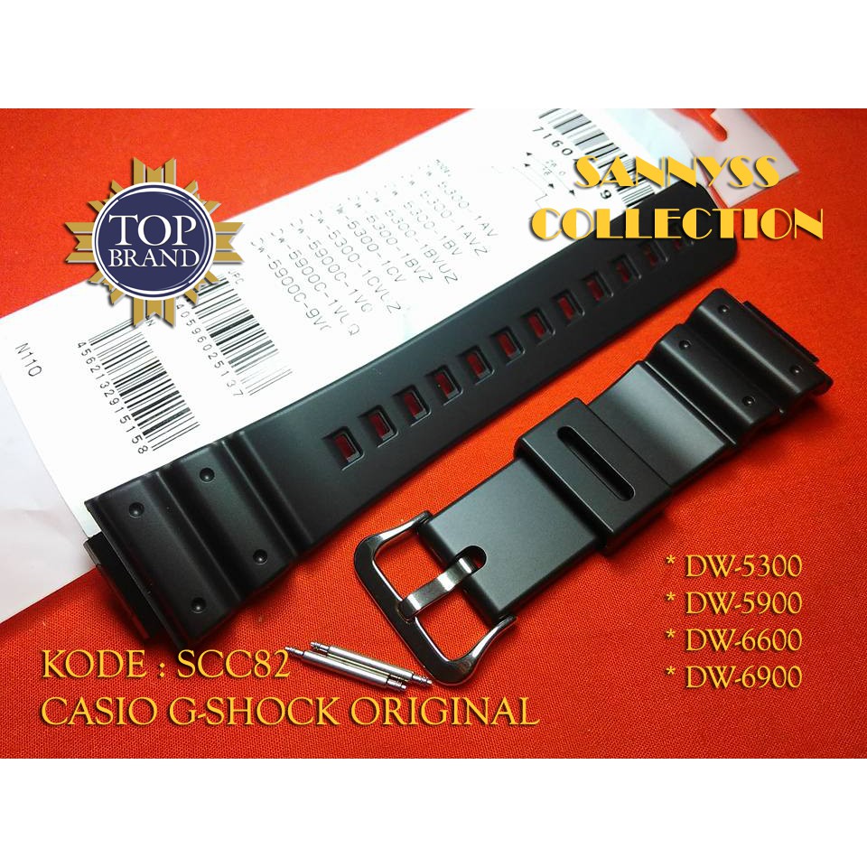 STRAP TALI JAM CASIO GSHOCK DW-6900 - DW 6900 - DW6900 ORIGINAL FREE PEN
