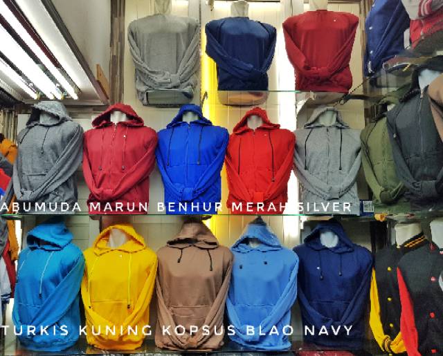 Sweater Jaket Hoodie Seragam Katun