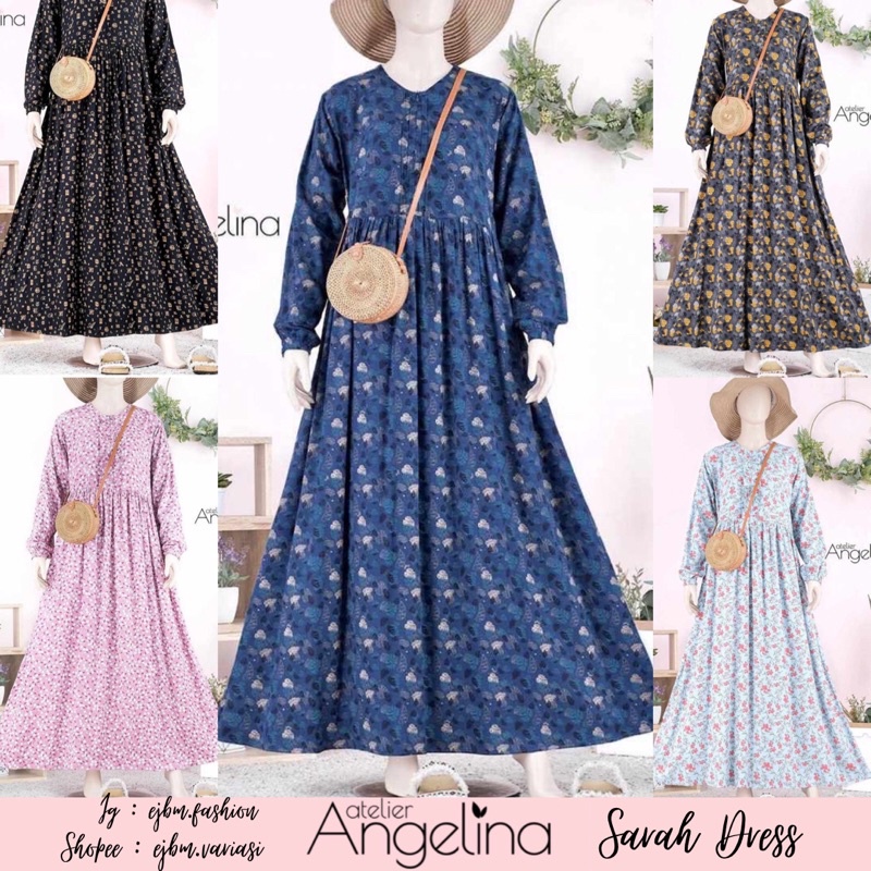 ATELIERANGELINA [SARAH] DAFFODIL Powder Blue, FLOWVINES Purple Rose, MONS MINIMA Darkgrey, MONS MINI