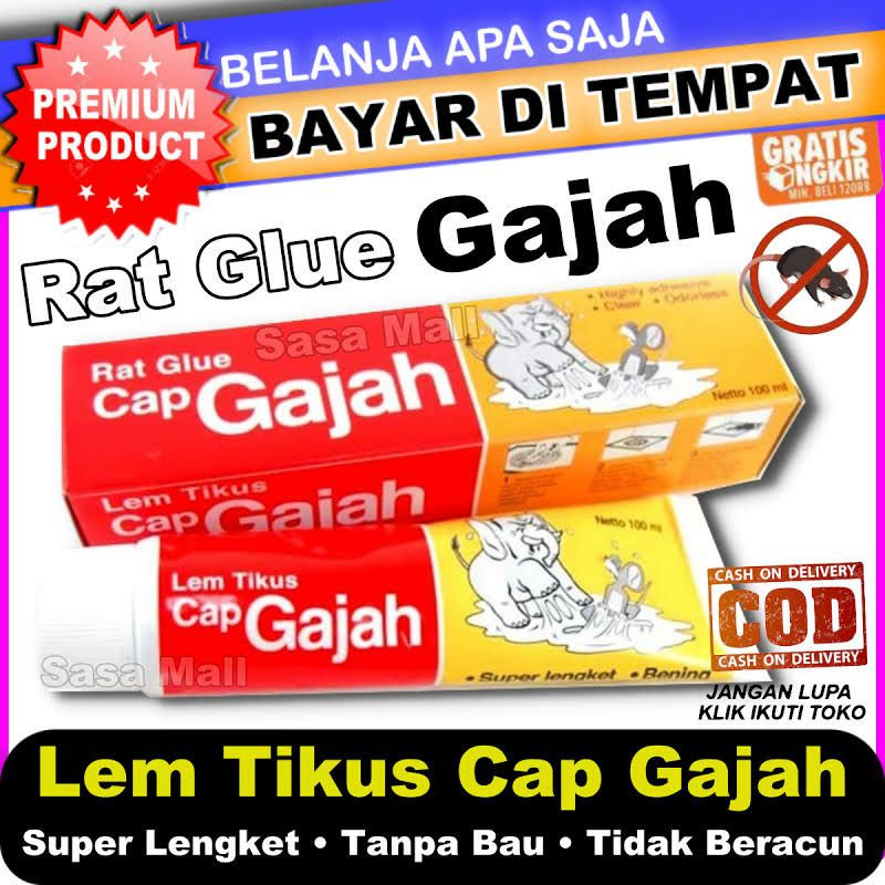

Lem tikus cap gajah mouse Rat Trap Glue 100ml
