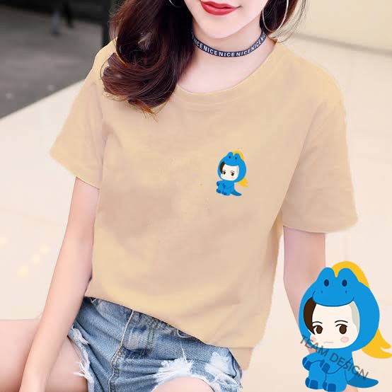 YOURSTYLE1119 - KAOS KARAKTER BLUE REX DINO BAJU KAOS WANITA DISTRO UNISEX OVERSIZE JUMBO KEKINIAN