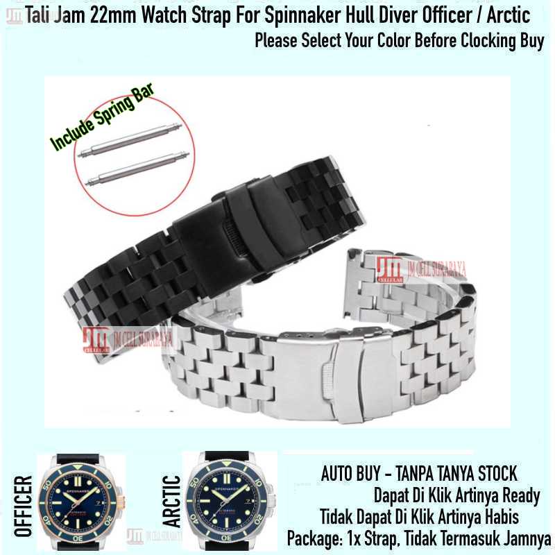 Super Engineer II Watch Strap Spinnaker Hull Diver Officer / Arctic - Tali Jam 22mm Stainless Steel