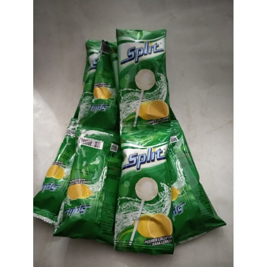 

Permen lollipop split rasa lemon HHR1572