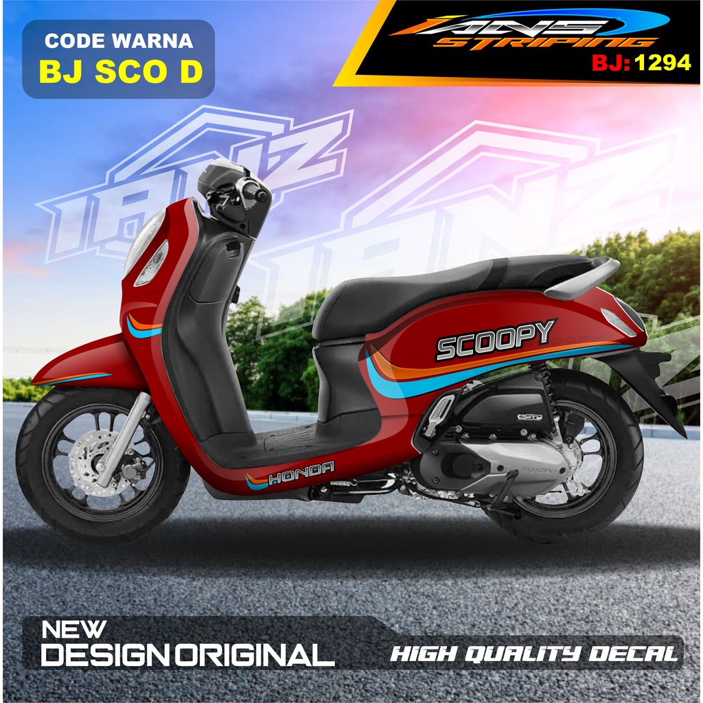 DECAL STIKER HONDA SCOOPY FULL BODY / STICKER VARIASI SCOOPY MODEL TERBARU / STICKER ALL SCOOPY