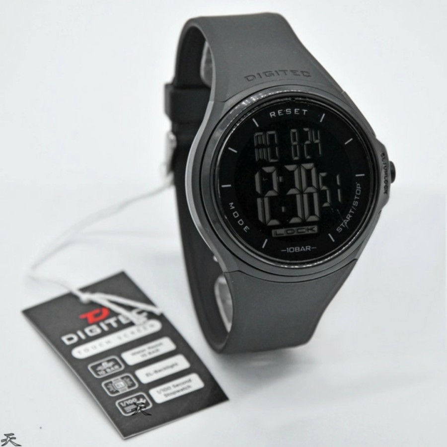 Jam Tangan Pria Digital DIGITEC DS-8086 Touchscreen Rubber Original